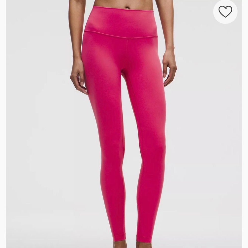 Lululemon Align Vibrant Pink High-Waisted Leggings - size 10 (28”)